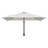 vidaXL Garden Parasol Sand 248.5 x 247.5 x 160 cm Polyester and Steel