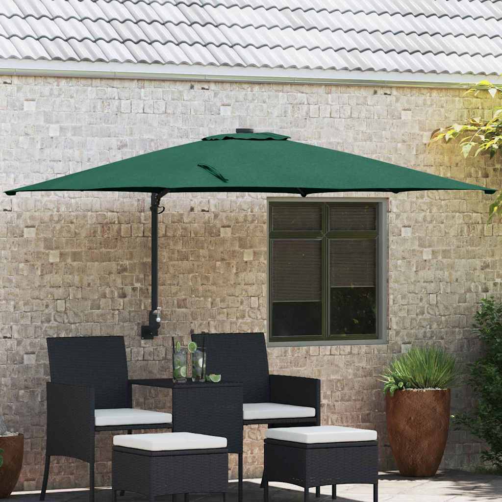 vidaXL Garden Parasol Sand 248.5 x 247.5 x 160 cm Polyester and Steel