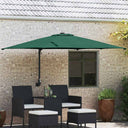 vidaXL Garden Parasol Sand 248.5 x 247.5 x 160 cm Polyester and Steel