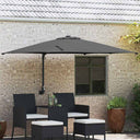 vidaXL Garden Parasol Sand 248.5 x 247.5 x 160 cm Polyester and Steel