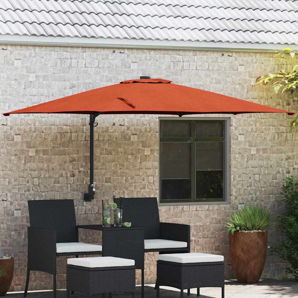 vidaXL Garden Parasol Sand 248.5 x 247.5 x 160 cm Polyester and Steel