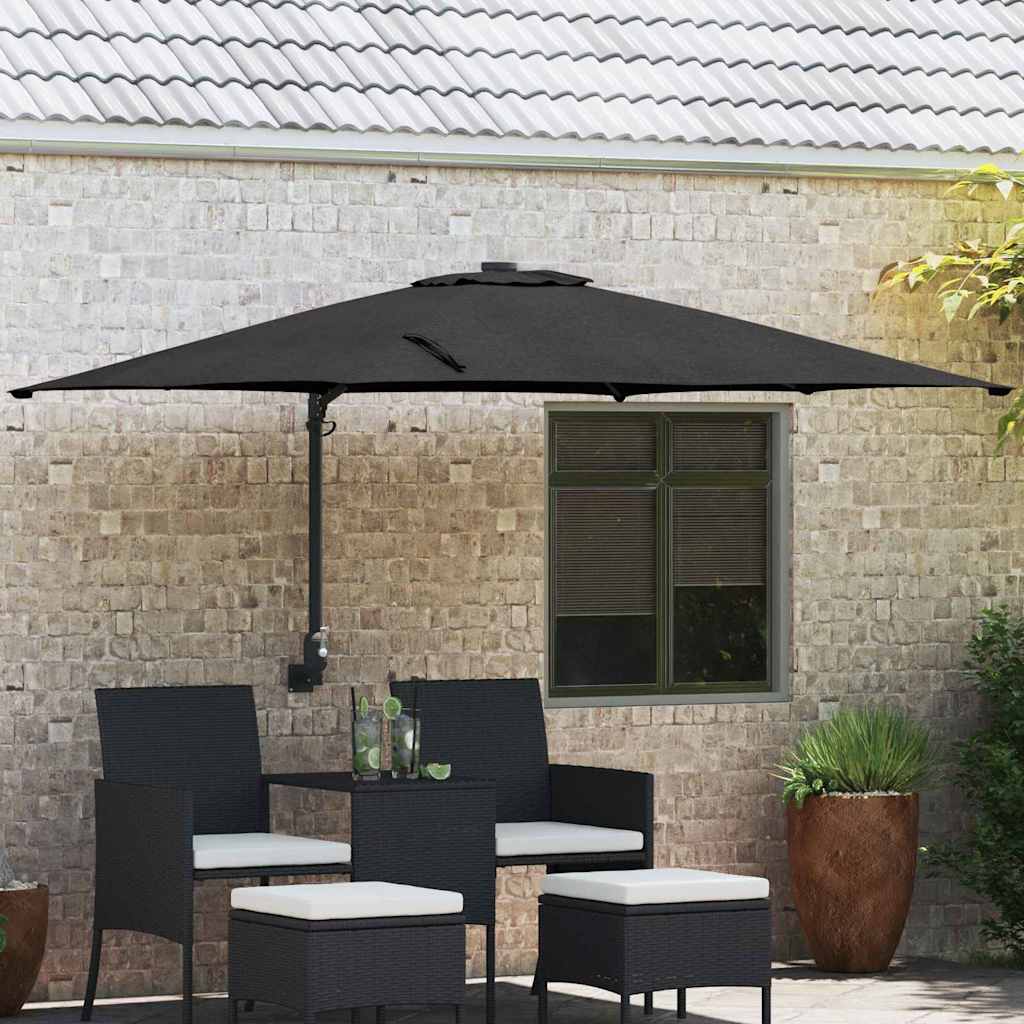 vidaXL Garden Parasol Sand 248.5 x 247.5 x 160 cm Polyester and Steel