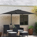 vidaXL Garden Parasol Sand 248.5 x 247.5 x 160 cm Polyester and Steel