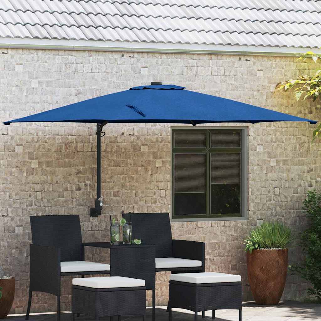 vidaXL Garden Parasol Sand 248.5 x 247.5 x 160 cm Polyester and Steel