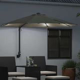 vidaXL Tuinparasol Zand 248 x 248 x 148 cm Polyester en Staal