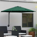 vidaXL Tuinparasol Zand 248 x 248 x 148 cm Polyester en Staal