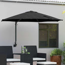 vidaXL Tuinparasol Zand 248 x 248 x 148 cm Polyester en Staal