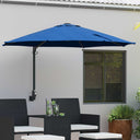 vidaXL Tuinparasol Zand 248 x 248 x 148 cm Polyester en Staal