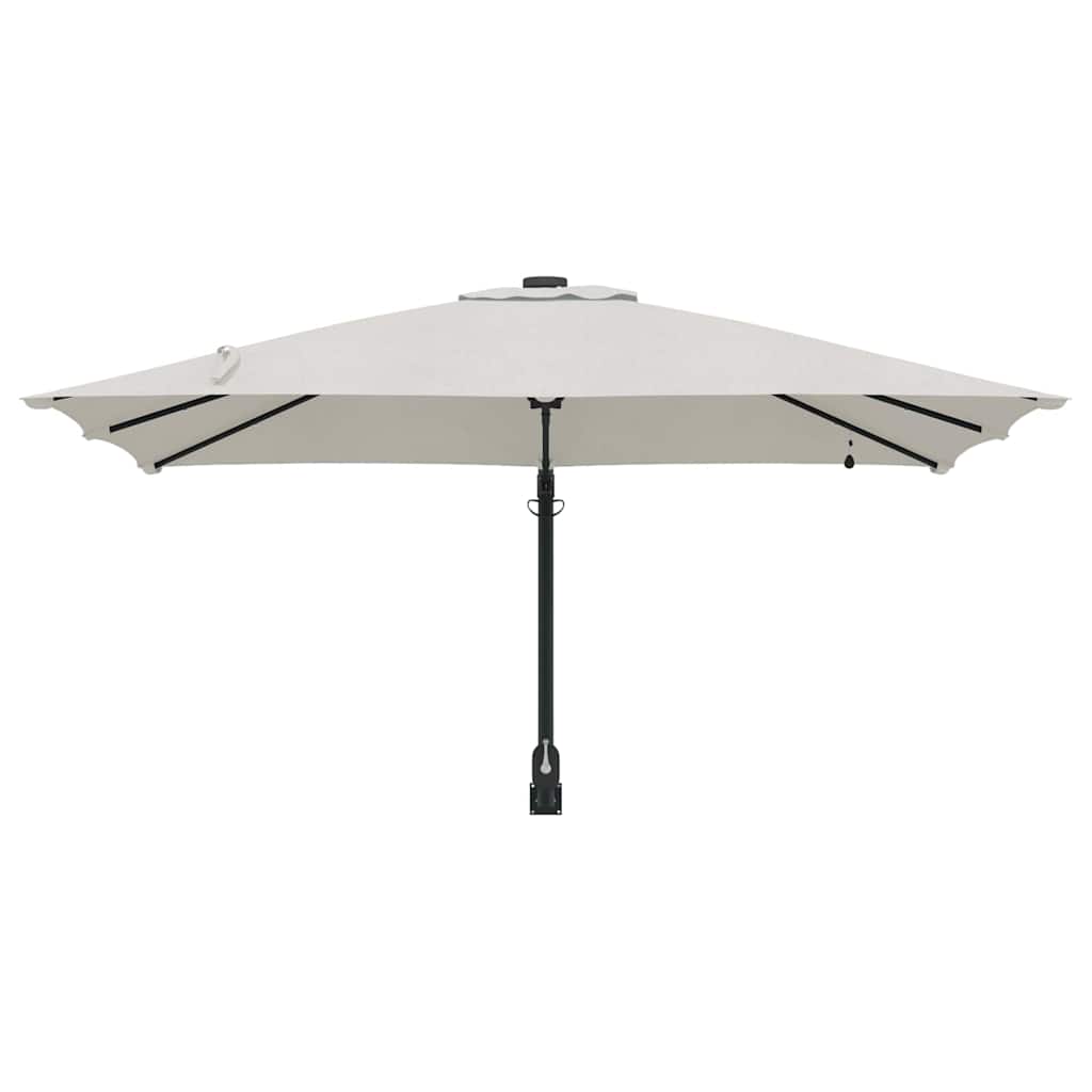 vidaXL Tuinparasol Zand 248,5 x 247,5 x 160 cm Polyester en Staal