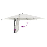 vidaXL Tuinparasol Zand 248,5 x 247,5 x 160 cm Polyester en Staal