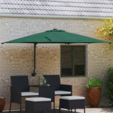 vidaXL Tuinparasol Zand 248,5 x 247,5 x 160 cm Polyester en Staal