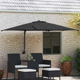 vidaXL Tuinparasol Zand 248,5 x 247,5 x 160 cm Polyester en Staal