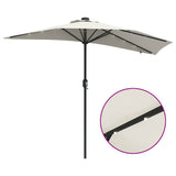 vidaXL Tuinparasol Zand 294 x 150 x 223 cm Polyester en Staal