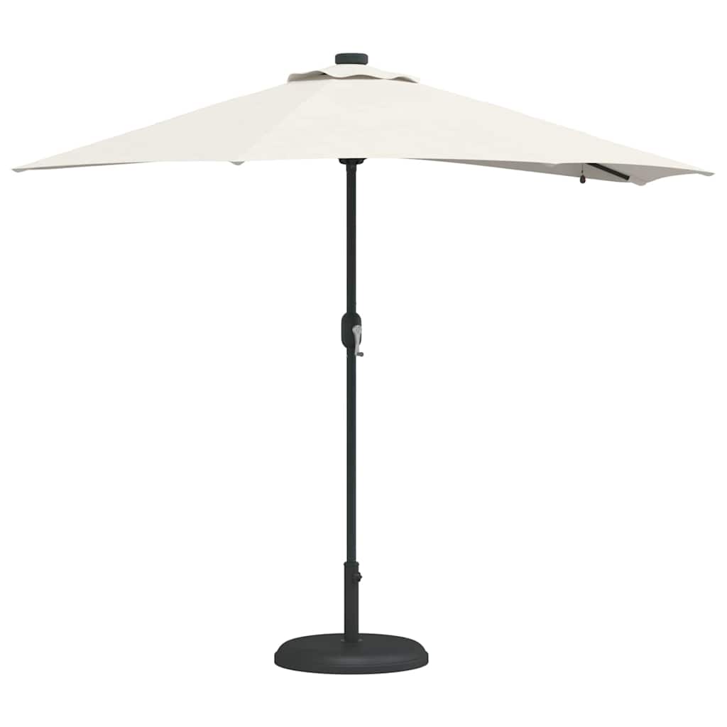 vidaXL Tuinparasol Zand 294 x 150 x 223 cm Polyester en Staal