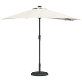 vidaXL Tuinparasol Zand 294 x 150 x 223 cm Polyester en Staal