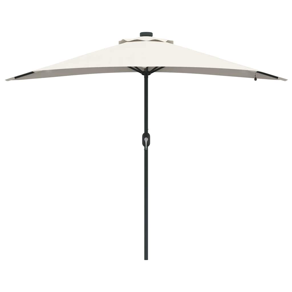 vidaXL Tuinparasol Zand 294 x 150 x 223 cm Polyester en Staal