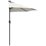 vidaXL Tuinparasol Zand 294 x 150 x 223 cm Polyester en Staal