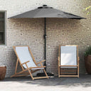 vidaXL Tuinparasol Zand 294 x 150 x 223 cm Polyester en Staal