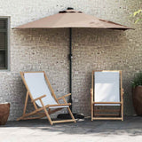 vidaXL Tuinparasol Zand 294 x 150 x 223 cm Polyester en Staal