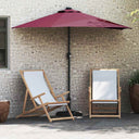 vidaXL Tuinparasol Zand 294 x 150 x 223 cm Polyester en Staal