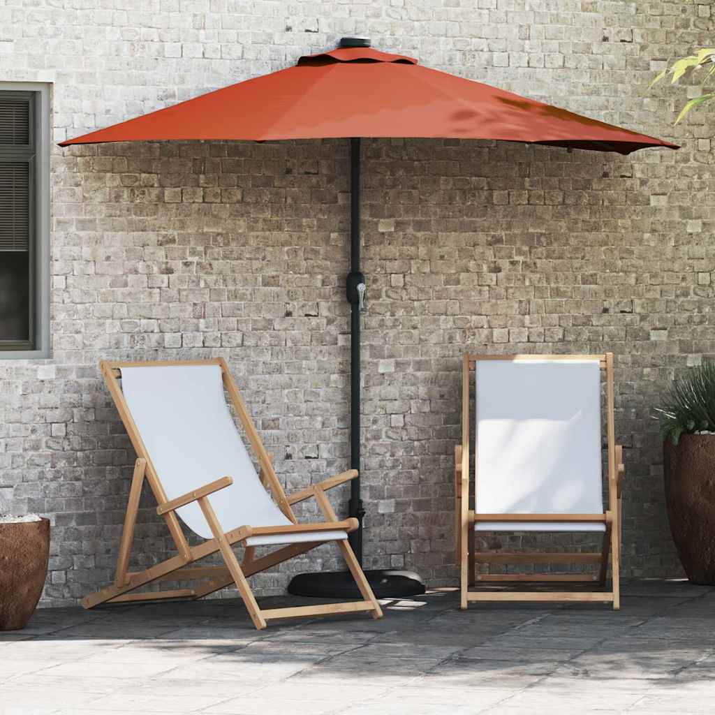 vidaXL Tuinparasol Zand 294 x 150 x 223 cm Polyester en Staal