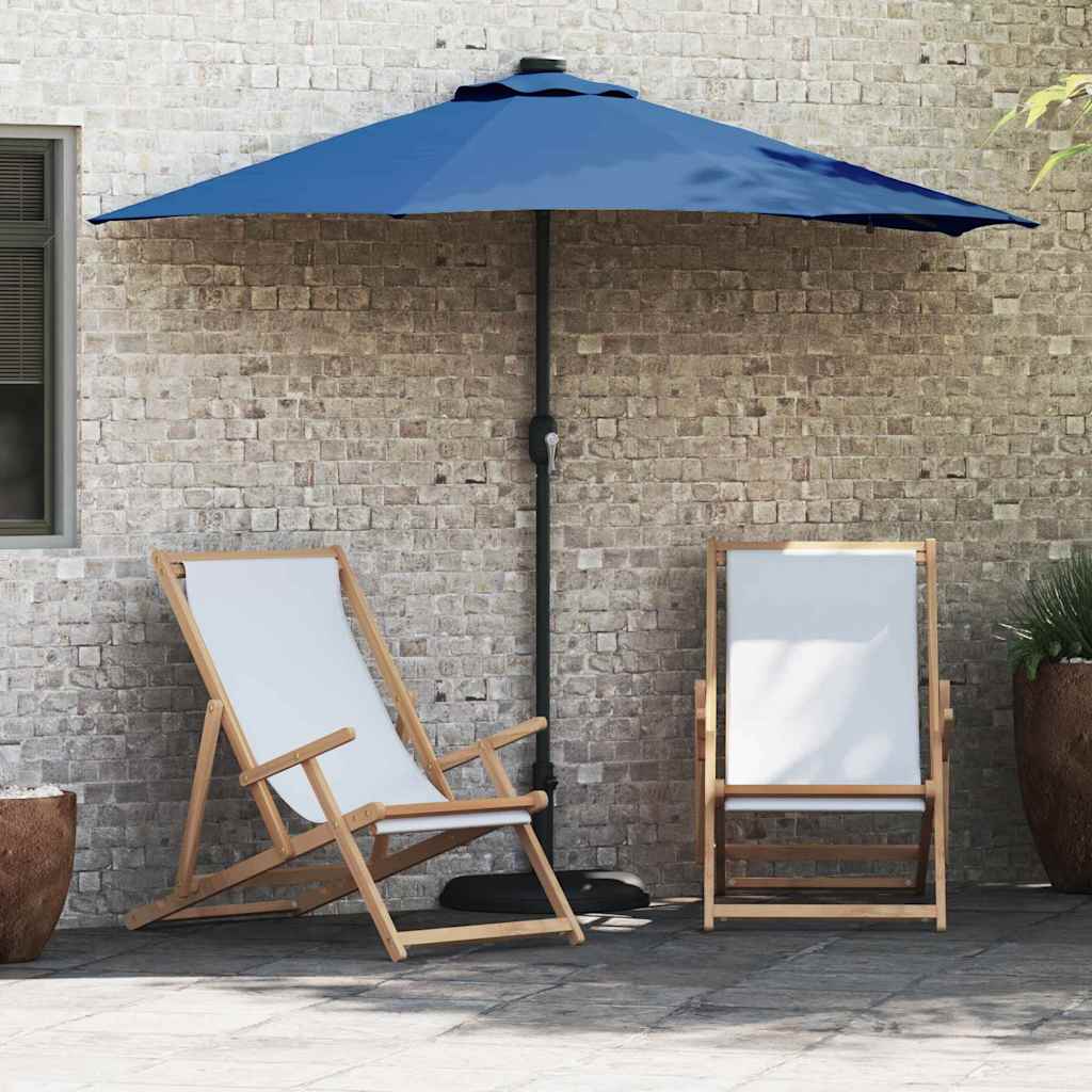 vidaXL Tuinparasol Zand 294 x 150 x 223 cm Polyester en Staal