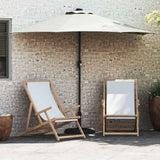 vidaXL Tuinparasol Zand 294 x 150 x 224 cm Polyester en Staal