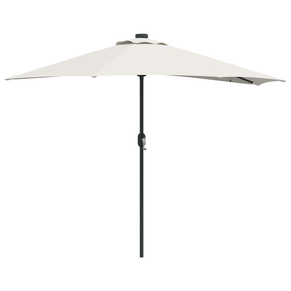 vidaXL Tuinparasol Zand 294 x 150 x 224 cm Polyester en Staal