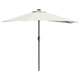 vidaXL Tuinparasol Zand 294 x 150 x 224 cm Polyester en Staal