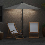 vidaXL Tuinparasol Zand 294 x 150 x 224 cm Polyester en Staal