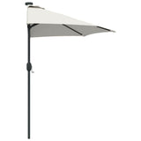 vidaXL Tuinparasol Zand 294 x 150 x 224 cm Polyester en Staal