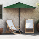 vidaXL Tuinparasol Zand 294 x 150 x 224 cm Polyester en Staal