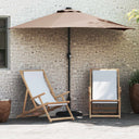 vidaXL Tuinparasol Zand 294 x 150 x 224 cm Polyester en Staal