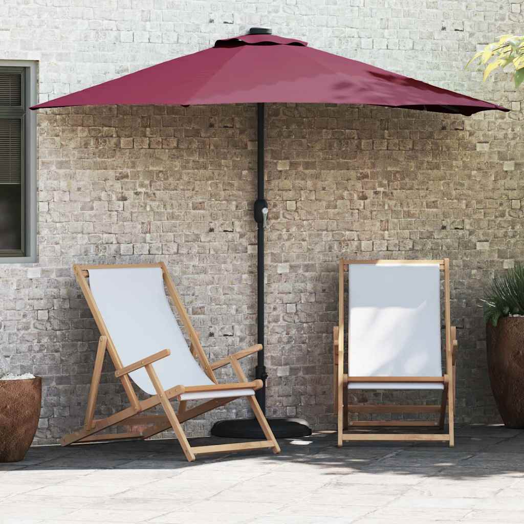vidaXL Tuinparasol Zand 294 x 150 x 224 cm Polyester en Staal