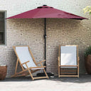 vidaXL Tuinparasol Zand 294 x 150 x 224 cm Polyester en Staal