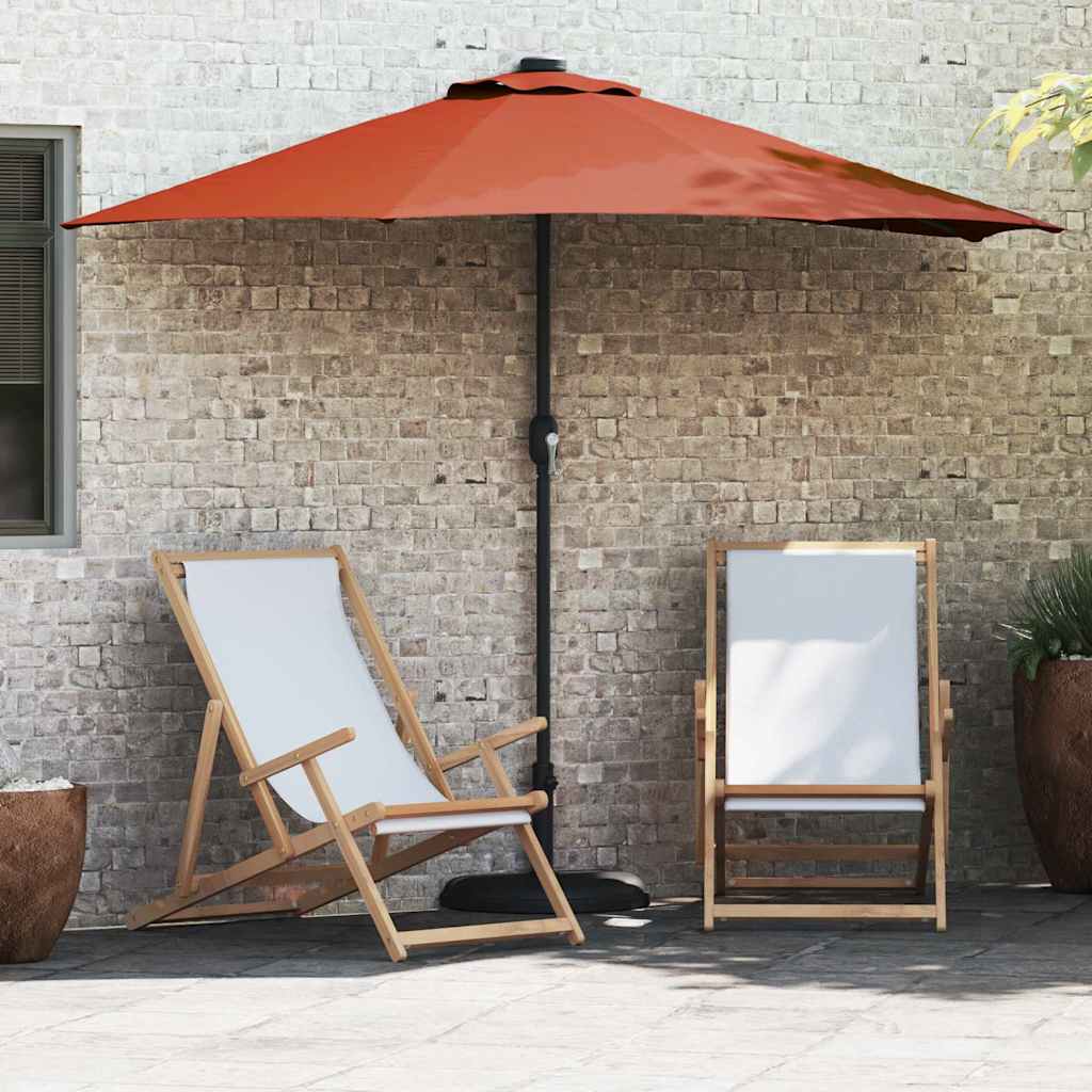 vidaXL Tuinparasol Zand 294 x 150 x 224 cm Polyester en Staal