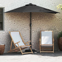 vidaXL Tuinparasol Zand 294 x 150 x 224 cm Polyester en Staal