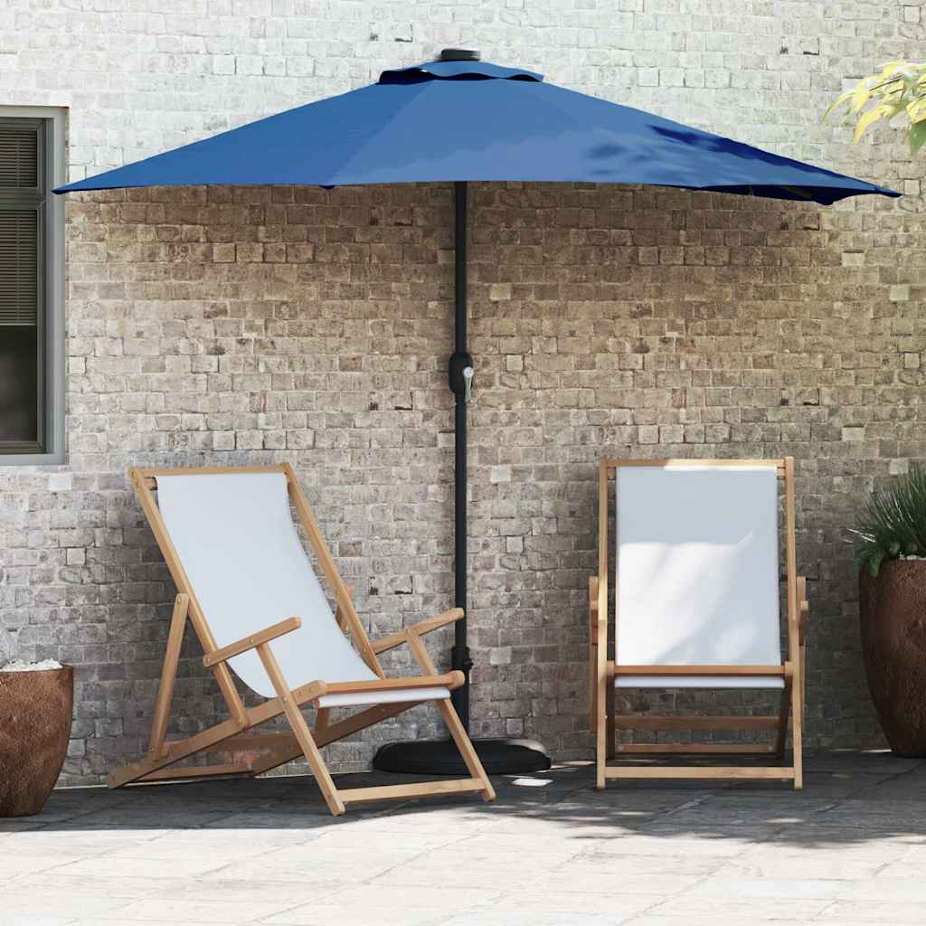 vidaXL Tuinparasol Zand 294 x 150 x 224 cm Polyester en Staal