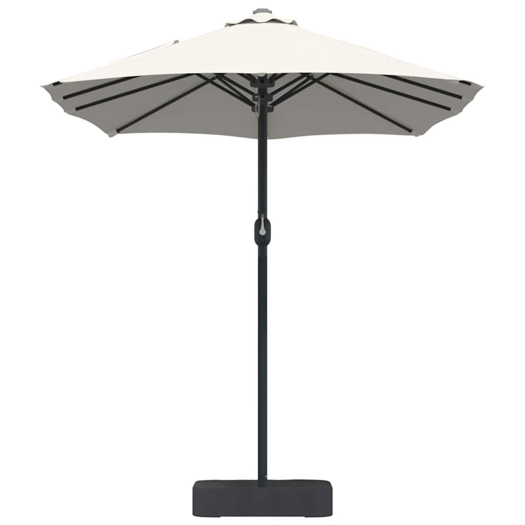 vidaXL Tuinparasol Zand 385 x 209 x 244 cm Polyester en Staal