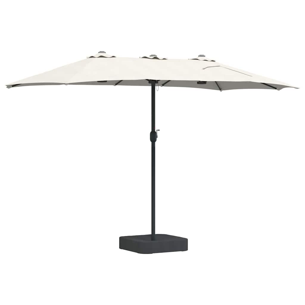 vidaXL Tuinparasol Zand 385 x 209 x 244 cm Polyester en Staal