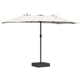 vidaXL Tuinparasol Zand 385 x 209 x 244 cm Polyester en Staal