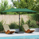 vidaXL Tuinparasol Zand 385 x 209 x 244 cm Polyester en Staal