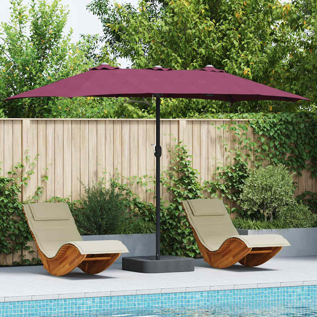 vidaXL Tuinparasol Zand 385 x 209 x 244 cm Polyester en Staal
