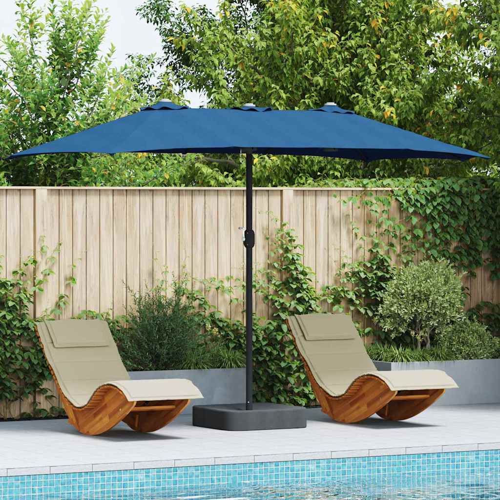 vidaXL Tuinparasol Zand 385 x 209 x 244 cm Polyester en Staal