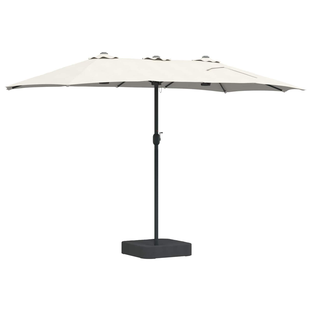 vidaXL Tuinparasol Zand en Antraciet 385 x 209 x 244 cm Polyester