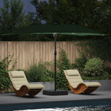 vidaXL Tuinparasol Zand en Antraciet 385 x 209 x 244 cm Polyester