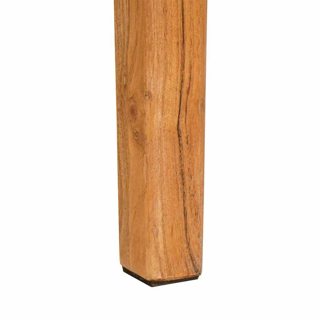 vidaXL Eettafel 118x60x76 cm massief hout
