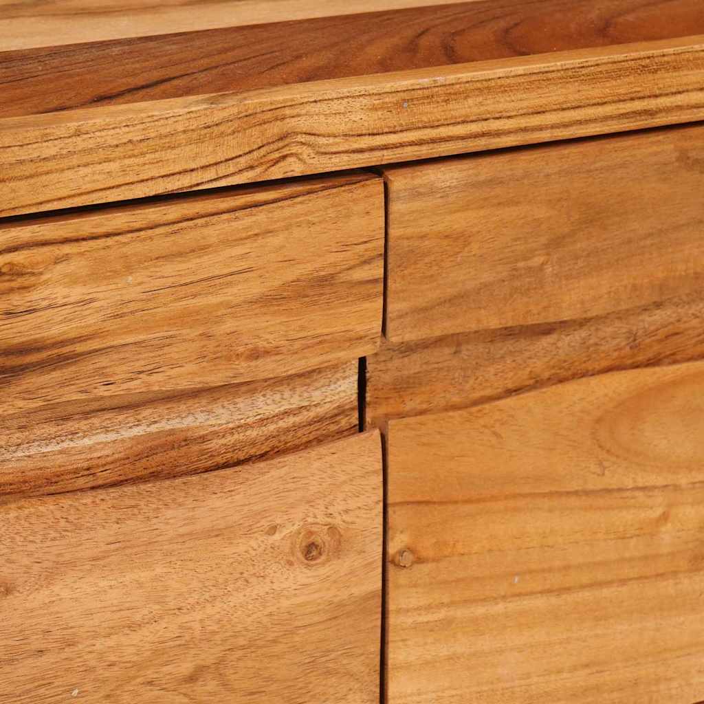 vidaXL TV Kast met plank Bruin 110 x 30 x 40 cm Massief Acacia Hout