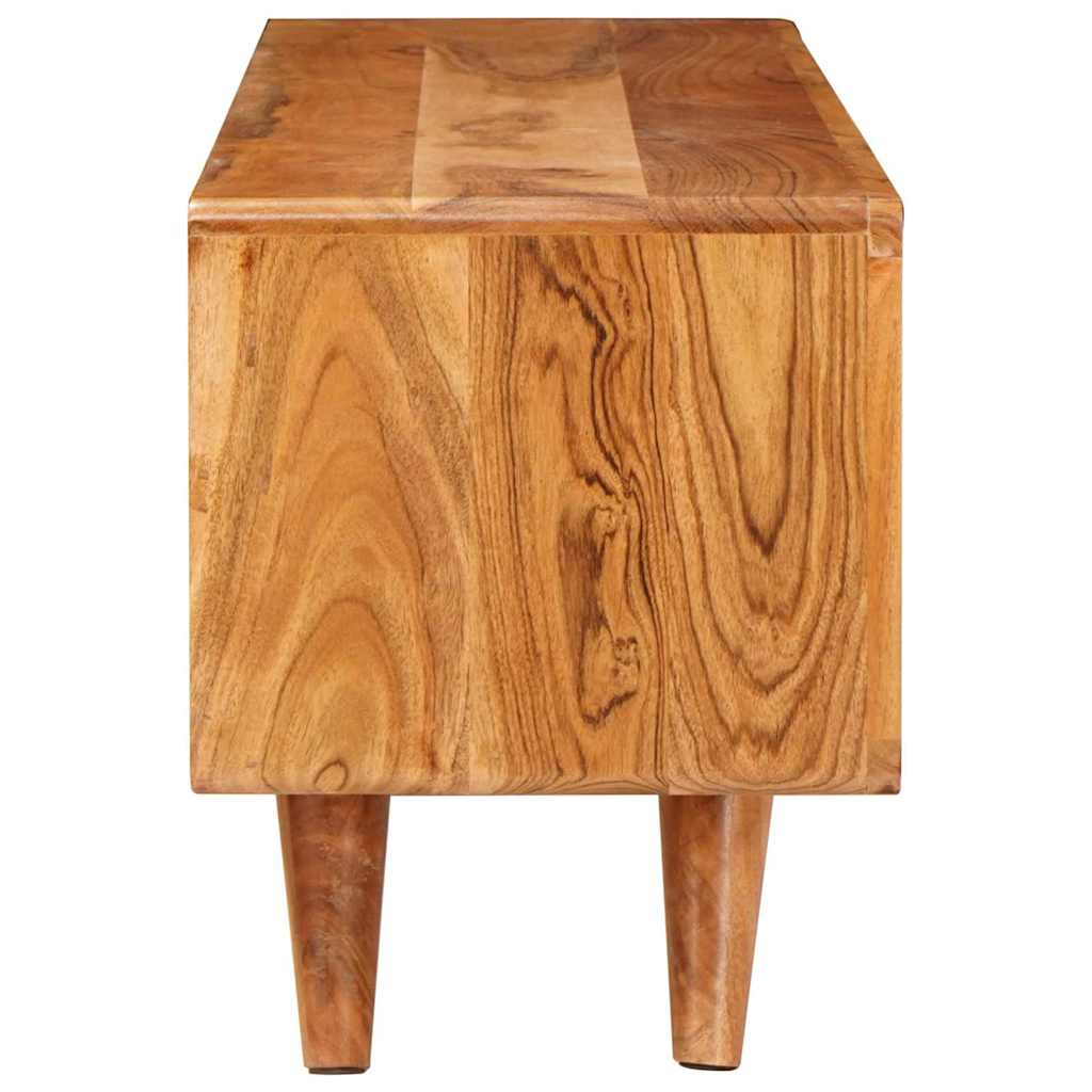 vidaXL TV Kast met plank Bruin 110 x 30 x 40 cm Massief Acacia Hout