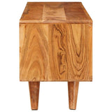 vidaXL TV Kast met plank Bruin 110 x 30 x 40 cm Massief Acacia Hout